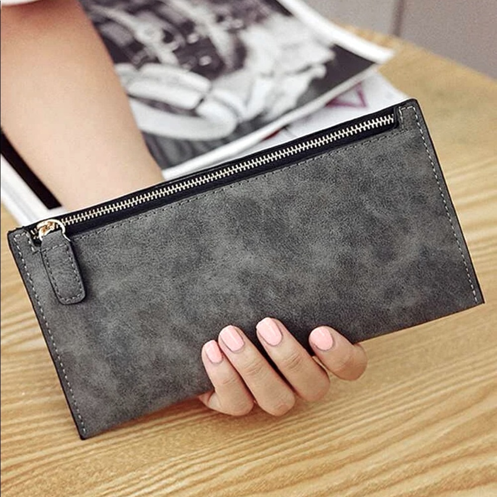 Minimalist long wallet/clutch